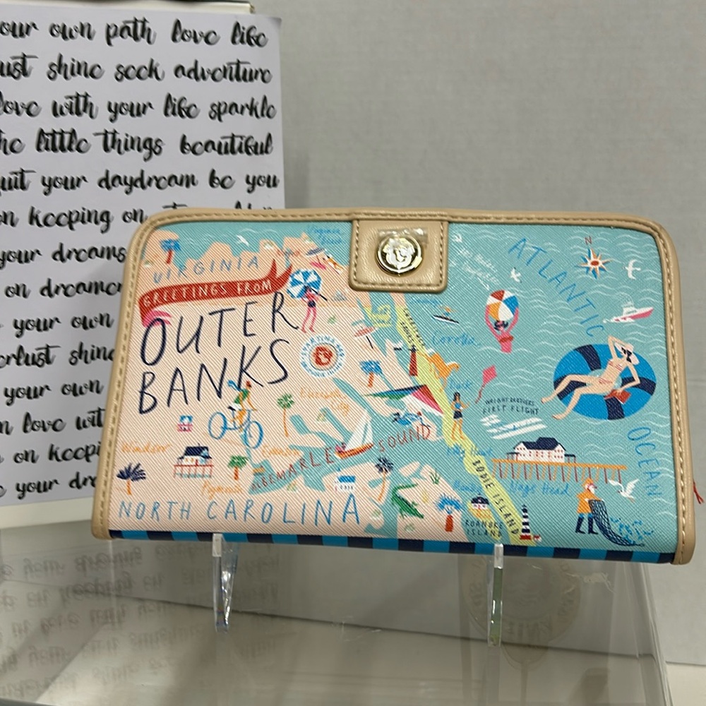 NWT Spartina  outer banks SNAP WALLET